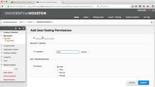 Content Collection Permissions