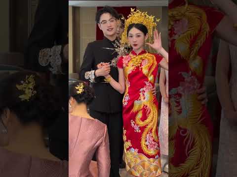 Xiu He Dress 秀禾服 China Style Wedding Gown Hanfu Dress #hanfu #xiuhefu #chinseDress #WeddingGown