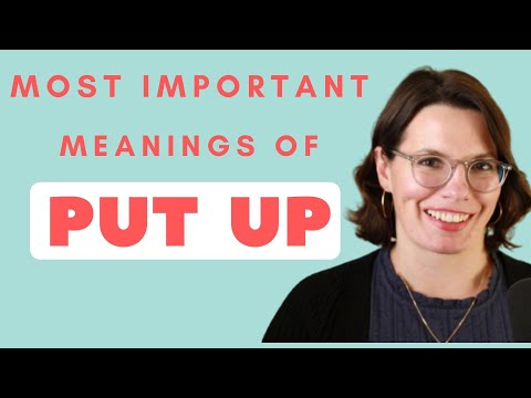 Phrasal Verb: PUT UP / Conversational English / Practice Speaking English