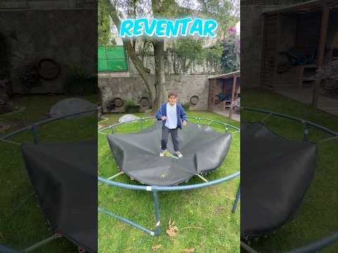 Salté solo con 6 resortes en mi trampolín😱😰🤯😭