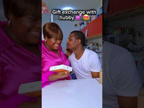 Gift exchange with hubby 💕 😍 fear women #reelsfyp #viralcomedy #funnycouples #everyone #MustWatch
