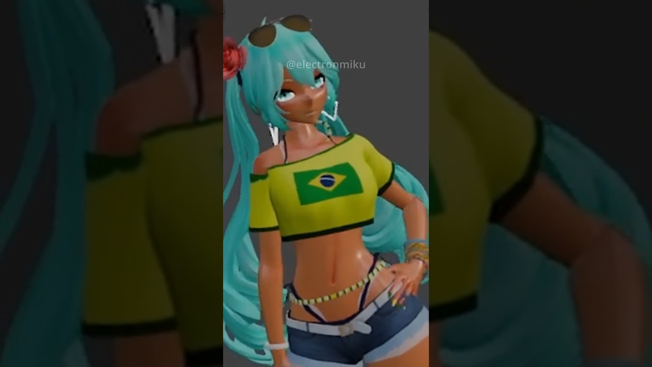 Braziliku edit WIP (Brazilian Miku) #vocaloidmiku  #brazilianfunk