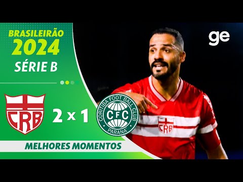 Gols e lances de CRB x Coritiba