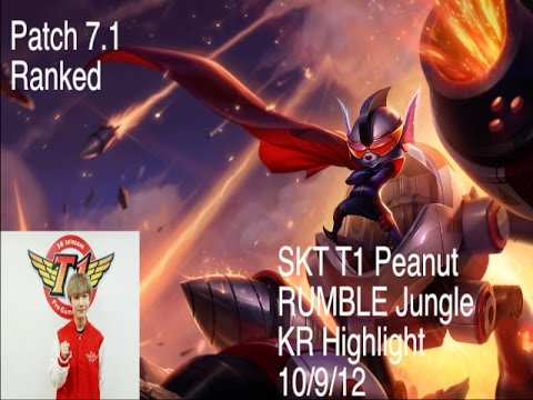 SKT T1 Peanut RUMBLE Jungle KR Highlight