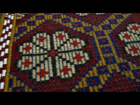 Arzu - Large Oriental Flowery Vintage Area Kilim Rug (6'1'' x 8'10'')