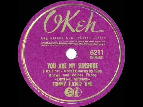 1941 Tommy Tucker - You Are My Sunshine (Don Brown & Voices Three, vocal)