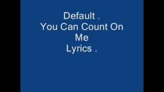 default count on me