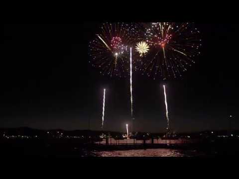 Lights on the Lake Fireworks in South Tahoe from Edgewood Tahoe
