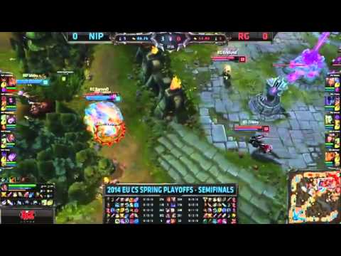 NIP Freeze Lucian VS RG Sencux Orianna Game 1   EU CS 2014 Spring Semifinals MUST SEE