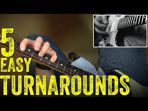 My 5 Favorite EASY Blues Turnarounds