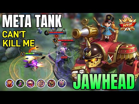 UNKILLABLE & 100% WIN STREAK !! JAWHEAD TANK  BUILD ~ JAWHEAD TOP GLOBAL BY Korai ~ MOBILE LEGENDS