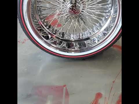 20x9 Reverse triple crosslace Dayton wire wheels