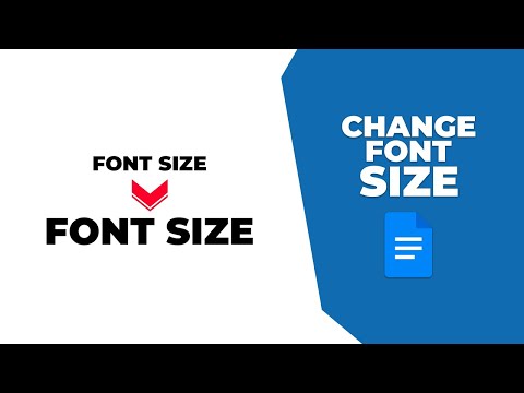 How to change font size in google docs