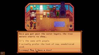 May I have a kiss Leah - Stardew Valley