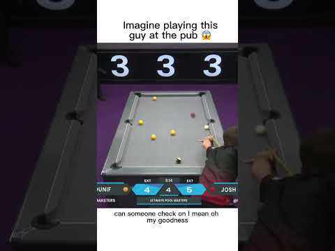 Imagine playing this guy at the pub! 😱 #billiards #amazing