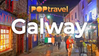 Walking in GALWAY / Ireland 🇮🇪- Night Tour in the Centre - 4K 60fps (UHD)