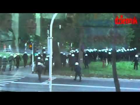 Zadyma po meczu Motor Lublin - Widzew Łódź,  02.09.2009