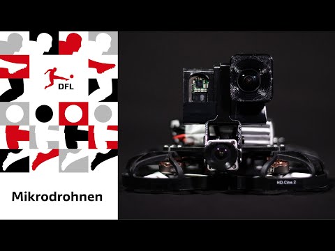 Mikrodrohne beim Supercup 2021