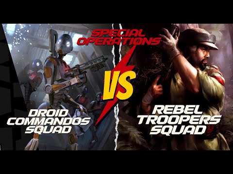 #1 | Special Operations Battlereport | Commando Droids vs Rebell Troopers | Star Wars Legion