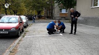 Маркираха тротоар за Синя зона в Кърджали, по-късно паркоместата бяха заличени