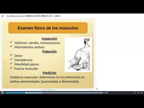 Conferencia de SEMIOLOGÍA MÉDICA II (AULA05) Exámen Físico del Sistema ostiomioarticular