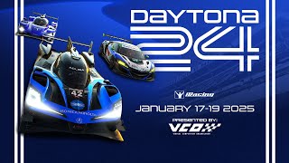 Racing Daytona 24 Daytona International van de verjaardag van iRacings populaire coureurswisselteamfunctie waarbij honderden iRacing-teams