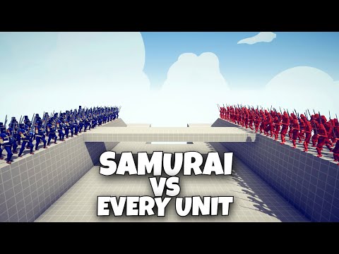 SAMURAI vs EVERY UNIT - CLASSIC UNIT - Totally Accurate Battle Simulator TABS