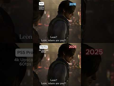 RESIDENT EVIL 6 PS5 PRO VS PS4 Graphics Comparison #residentevil6 #ps5pro #shorts