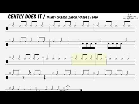 How to play Gently Does it On Drums 🎵