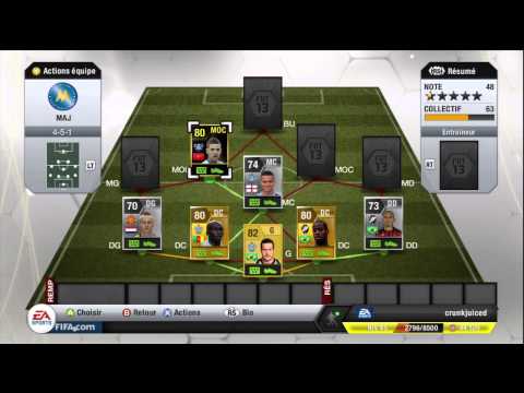 comment modifier equipe fifa 13