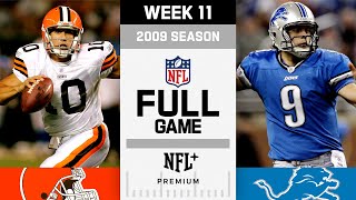 The Most Unexpected Shootout! Cleveland Browns vs Detroit Lions FULL GAME | NFL 2009 Season Week 11