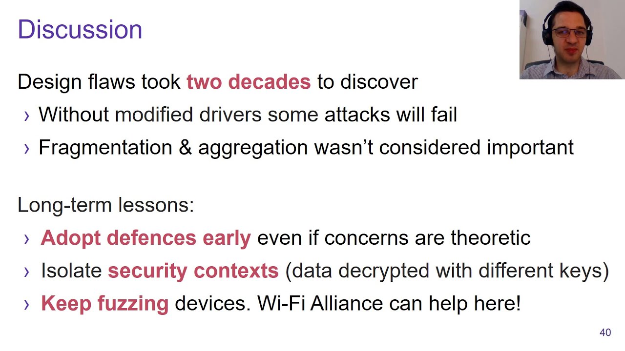 FragAttacks: Presentation at USENIX Security '21 - YouTube