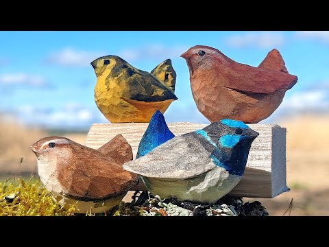 Super Simple Steps to Whittling a 1x1 Bird | Beginner Tutorial