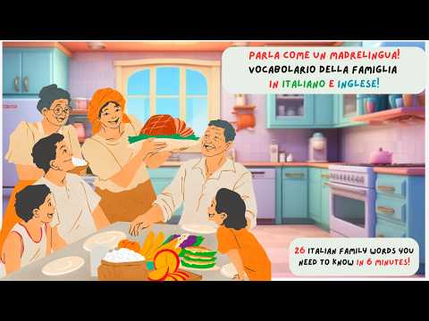 Build Your Italian Vocabulary: Family Edition| La Famiglia Italiana!| Learn the Basics!