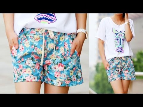 Яркие летние женские шорты в цветочек отличного качества (Aliexpress)