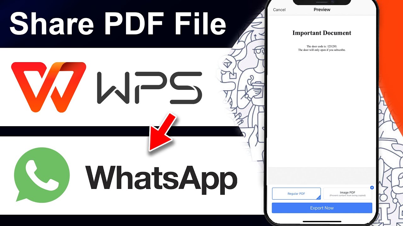 How To Share PDF File on WhatsApp From WPS Office (Step By Step)