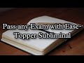 TOPPER SUBLIMINAL-AFFIRMATIONS -CRACK ANY EXAM-LAW OF ATTRACTION FOR EXAMS-GOOD GRADES-MARKS-SCORE
