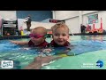 Babies Learning To Back Float And Roll Over Swim At Watersafe Swim School Smart Fish Method