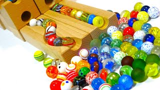 Marble run race  ☆ Summary video of over 10 types of Colorful wooden cuboro & Marbles!