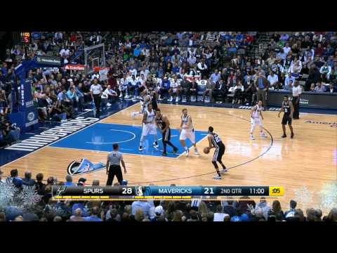 Austin Daye Highlights Spurs vs. Mavericks 12.20.2014 - 6 Points, 5 Rebounds