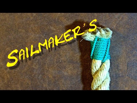 Sailmaker's Whipping - Whipping the End of a Rope (Without Needle)