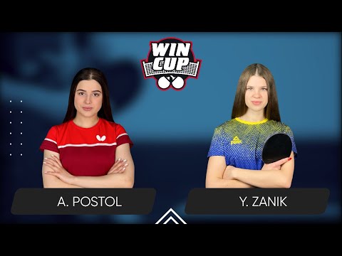 17:30 Anastasiia Postol - Yulianna Zanik West 3 WIN CUP 13.06.2024 | Table Tennis WINCUP