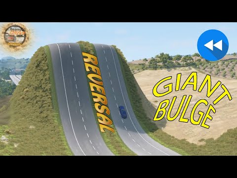 Cars vs Giant Bulge | BeamNG.drive | Reversal