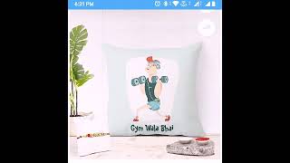 Unboxing Flipkart SmartBuy Designer Cushion, chawal roli and rakhi pack.