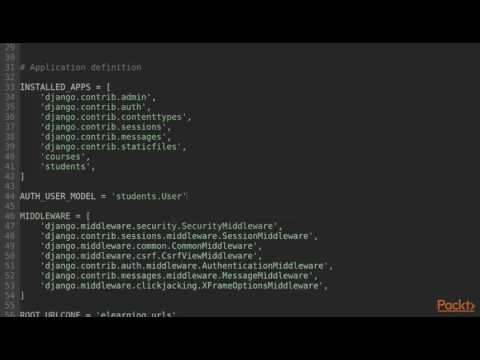 Django Projects E Learning Portal Users and the Admin | packtpub com
