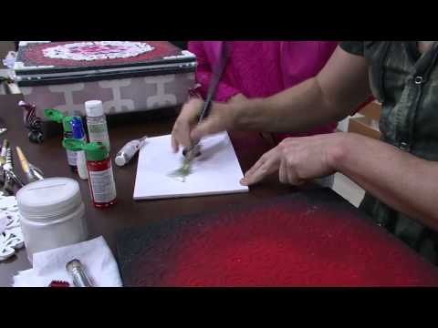 Mulher.com 29/09/2014 - Caixa com Aplique e Pintura Gestual por Davi Jansen - Parte 2