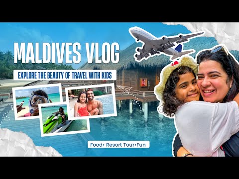 Maldives with Kids Vlog | Overwater Villa with Family | Rayane Mithun #travelvlog