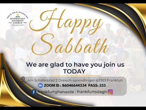 Sabbath Afternoon Worship, Title: TRANSFORMING PRAYER  - Miss Sheila Adjei