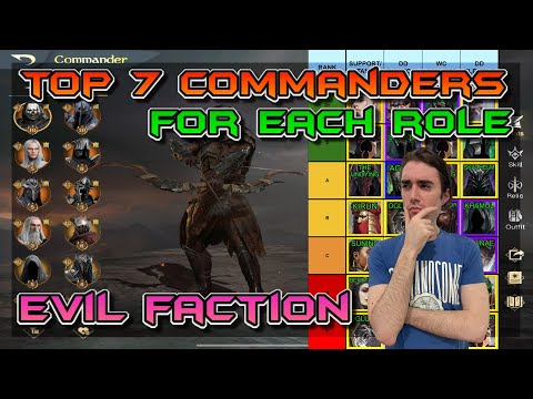 TOP 7 BEST COMMANDERS - EVIL FACTION ROLES - LOTR: RISE TO WAR