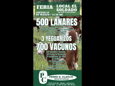 27/3/2025 Local el Soldado - Lavalleja - Pedro G. Clavijo